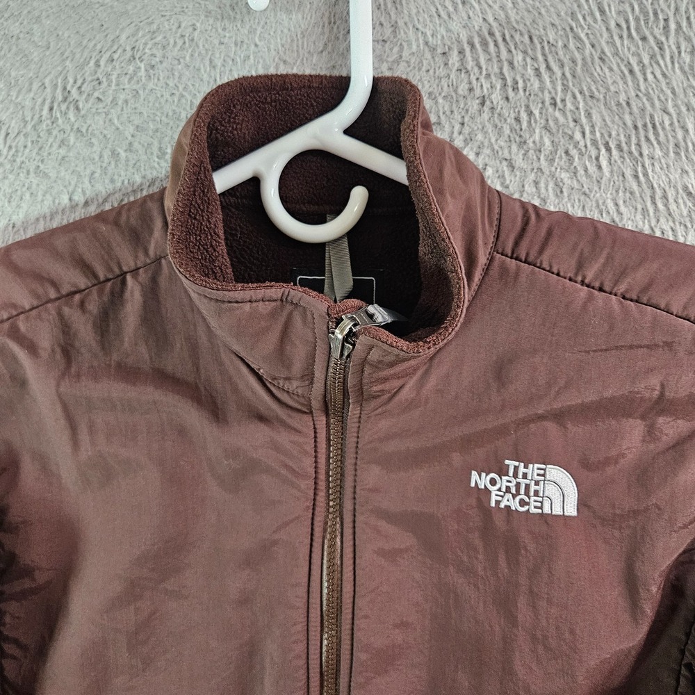 The North‎ Face Fleece Sweater Jacket Girl XL Full Zip Brown - Picture 3 of 13